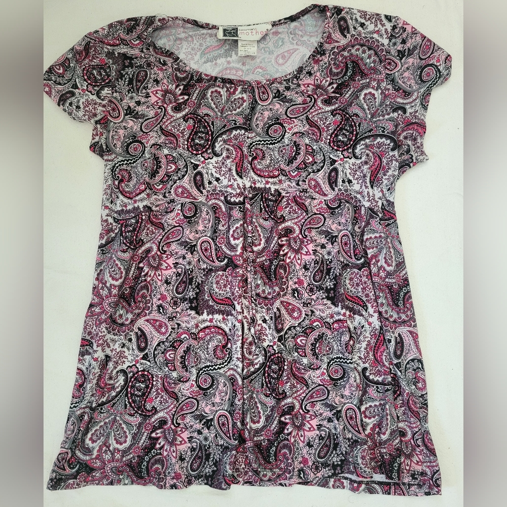 2 large womens maternity tops shirts blouse tomorrows mother lavish Lace Picture